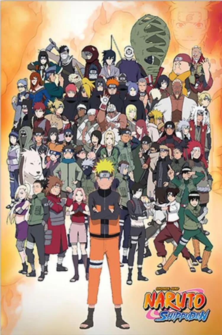 Peinture au Numéro — Tous les personnages de Naruto Shippuden (Naruto)