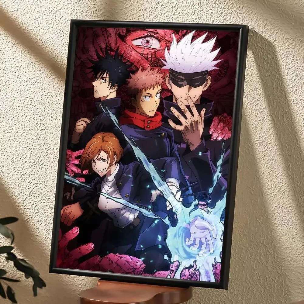 Peinture au Numéro — Megumi Fushiguro, énergie foudroyante violette (Jujutsu Kaisen)