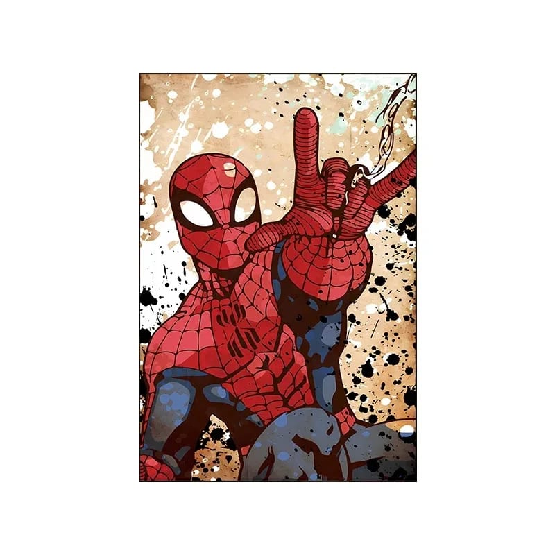 Peinture au Numéro — Captain America brandissant son bouclier (Marvel)