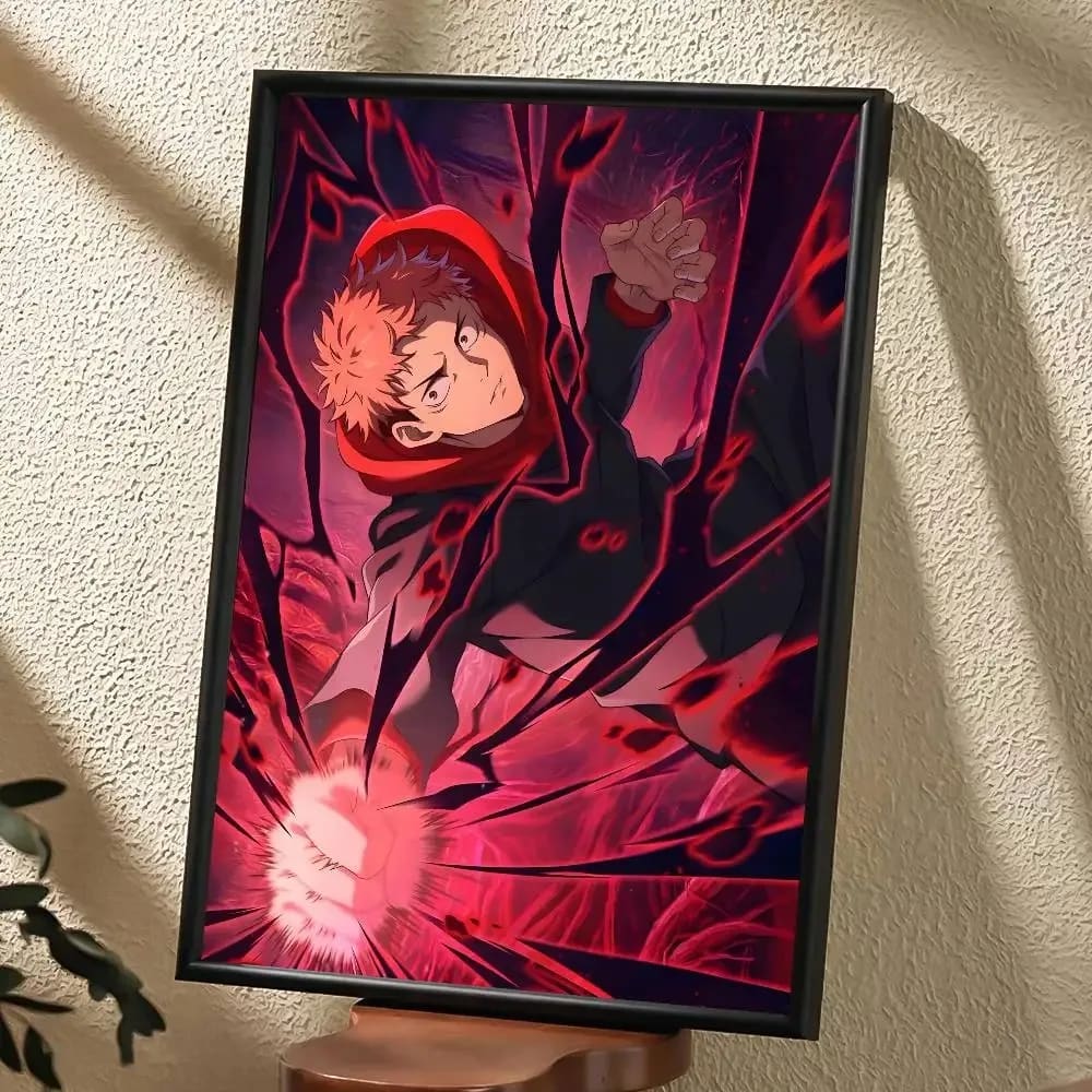 Peinture au Numéro — Nobara, Gojo, Yuji et Megumi ensemble (Jujutsu Kaisen)