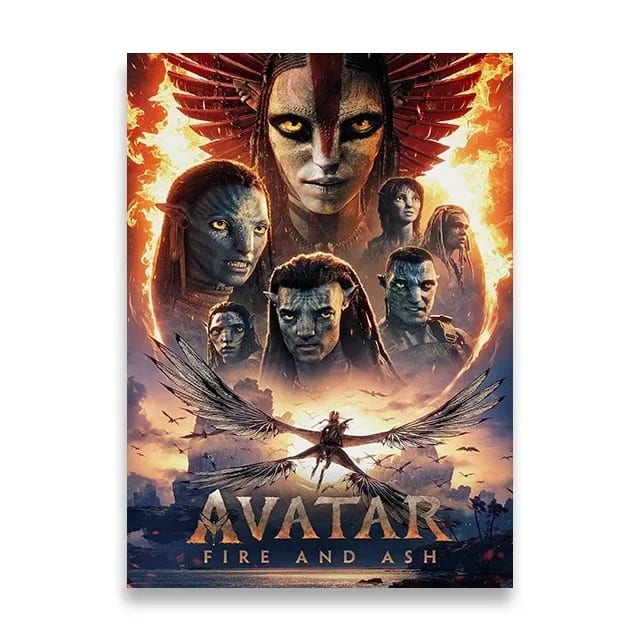 Peinture au Numéro — Affiche officielle Avatar Fire and Ash, clans Na'vi (Avatar : Fire and Ash)
