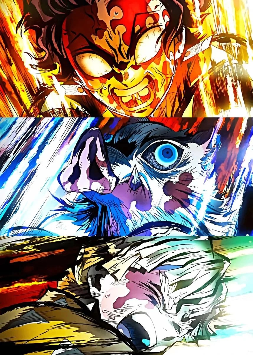 Peinture au Numéro — Zenitsu Agatsuma sous la pluie (Demon Slayer)