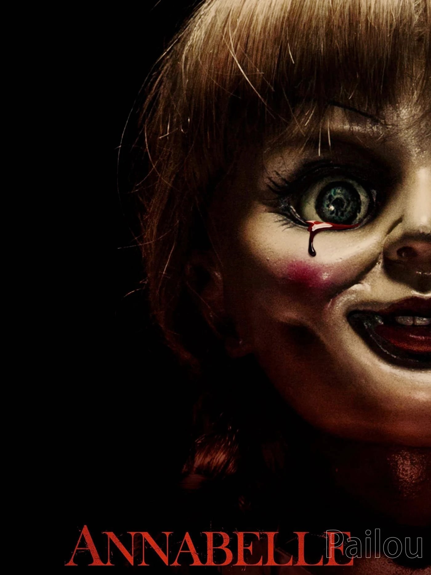 Peinture au Numéro — Gros plan du visage d'Annabelle avec larme de sang (Annabelle)