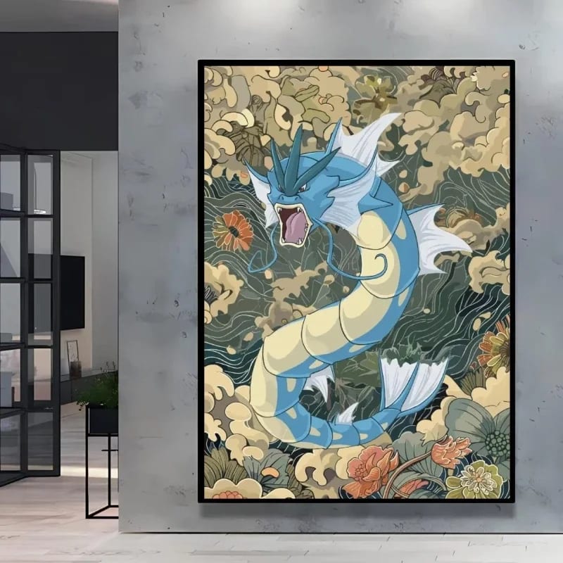Peinture au Numéro — Léviator style japonais (Pokémon)
