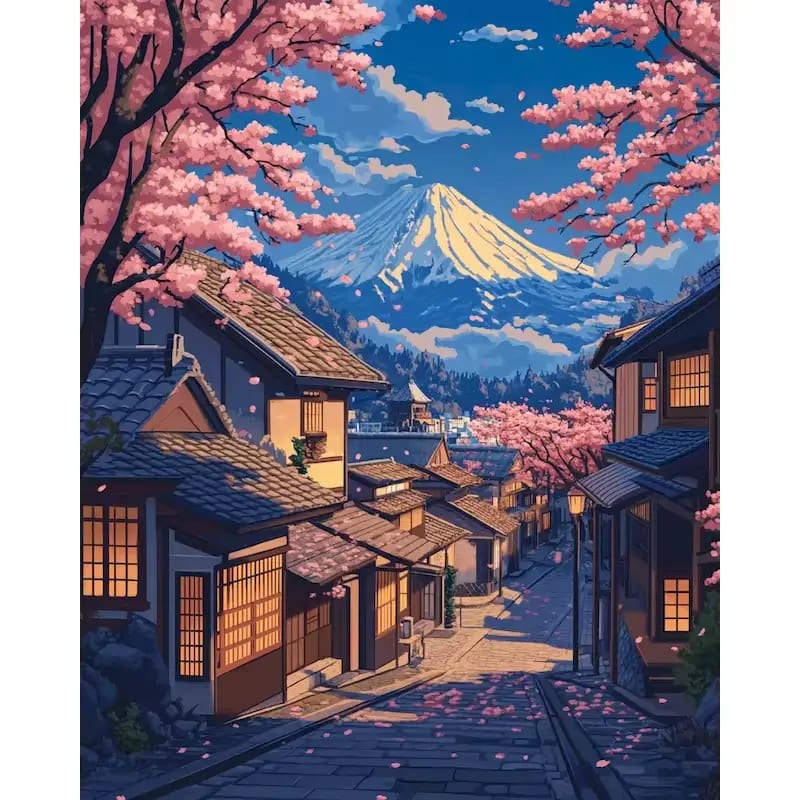 Peinture au numéro - Mont Fuji