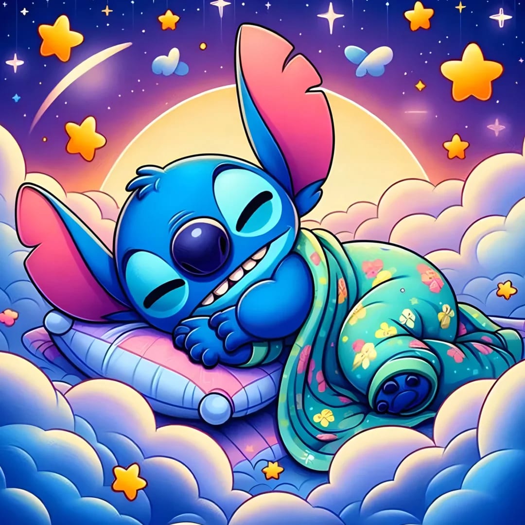 Peinture au numéro - Disney - Stitch qui dort
