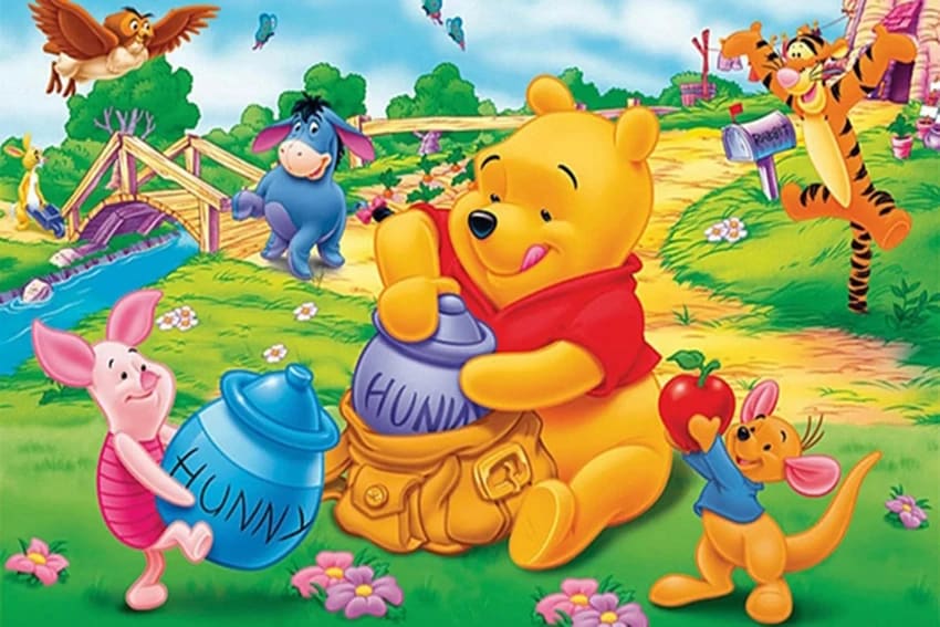 Peinture au numéro - Disney - Winnie l'Ourson à l'école