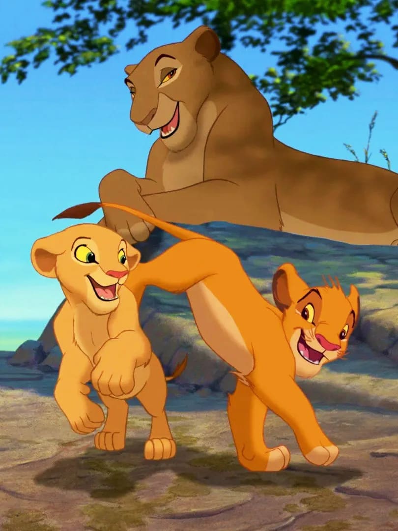 Peinture au numéro - Disney - Le roi lion - Simba, Nala & Sarabie