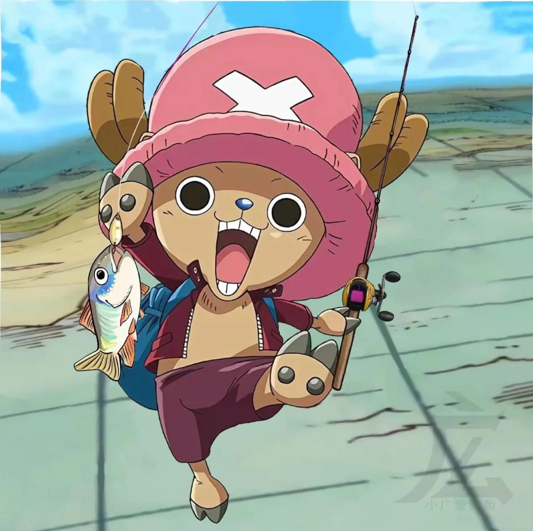 Peinture au numéro - One Piece - Chopper pêcheur