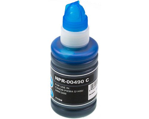 0664C001 / GI-490 C - bouteille d'encre compatible Canon - cyan