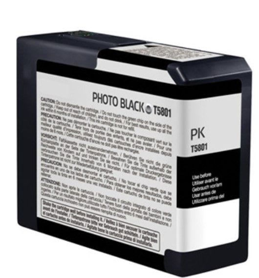 C13T580100 / T5801 - cartouche compatible Epson - noire