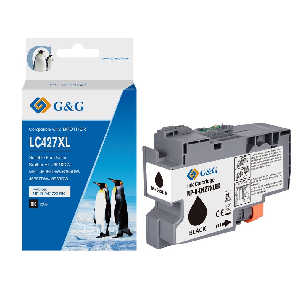 LC427XLBK - cartouche qualité premium compatible Brother - noire