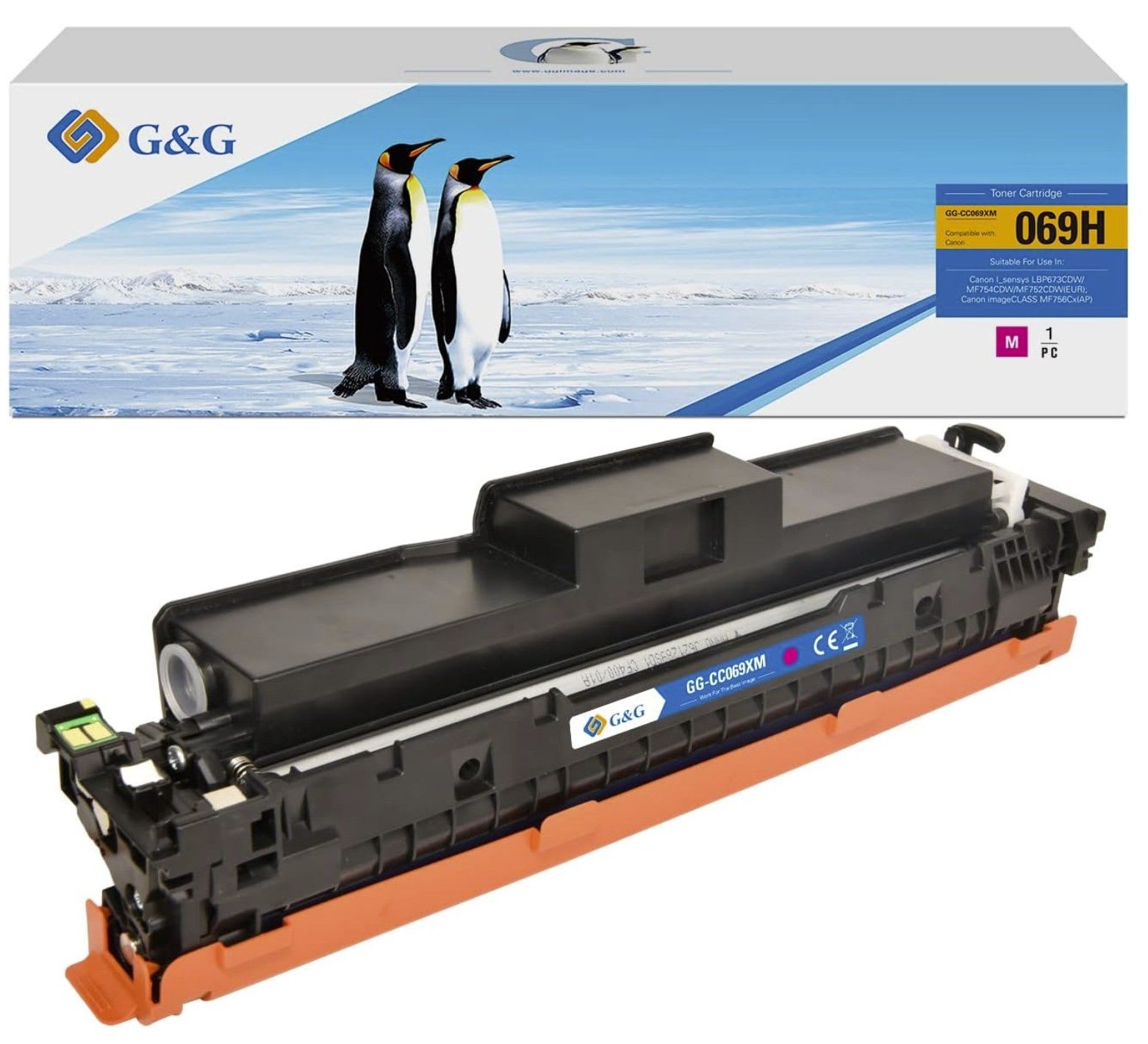 5096C002 / 069H - toner qualité premium compatible Canon - magenta