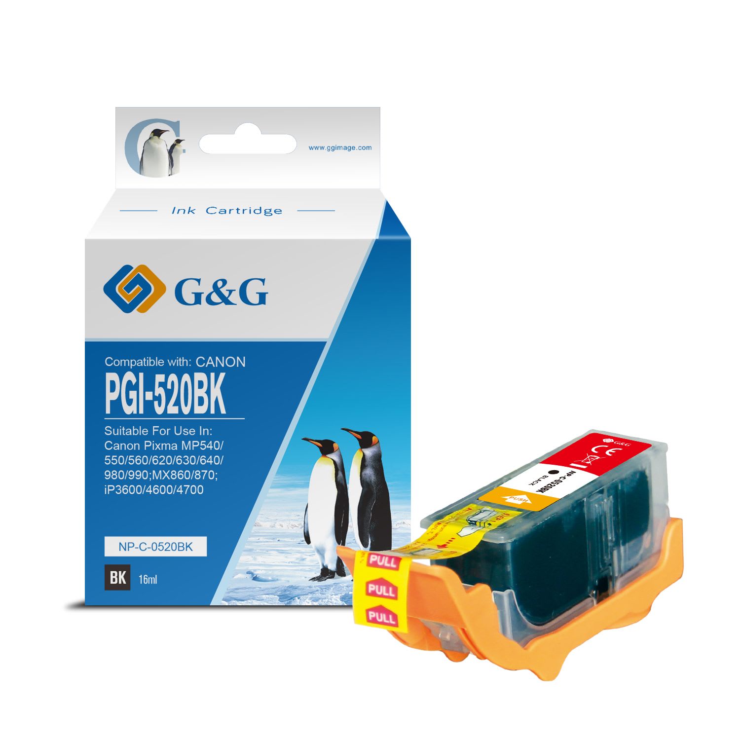 2932B001 / PGI-520 PGBK - cartouche qualité premium compatible Canon - noire