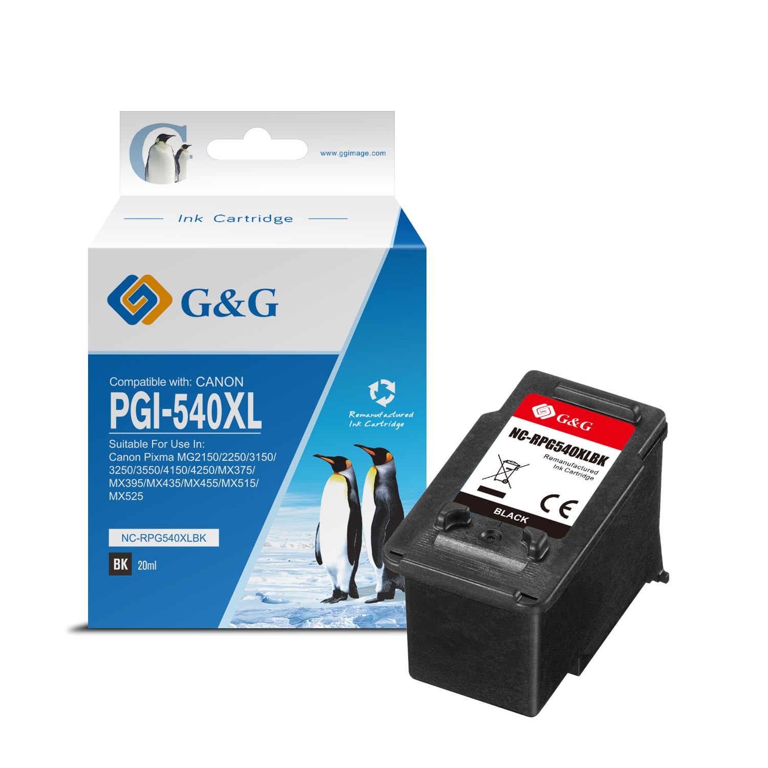 5222B005 / PG-540 XL - cartouche qualité premium compatible Canon - noire
