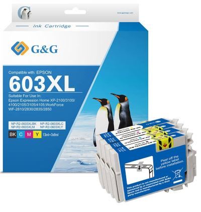 C13T03A94010 / 603XL/603 - cartouches qualité premium compatible Epson - multipack 4 couleurs : noire, cyan, magenta, jaune