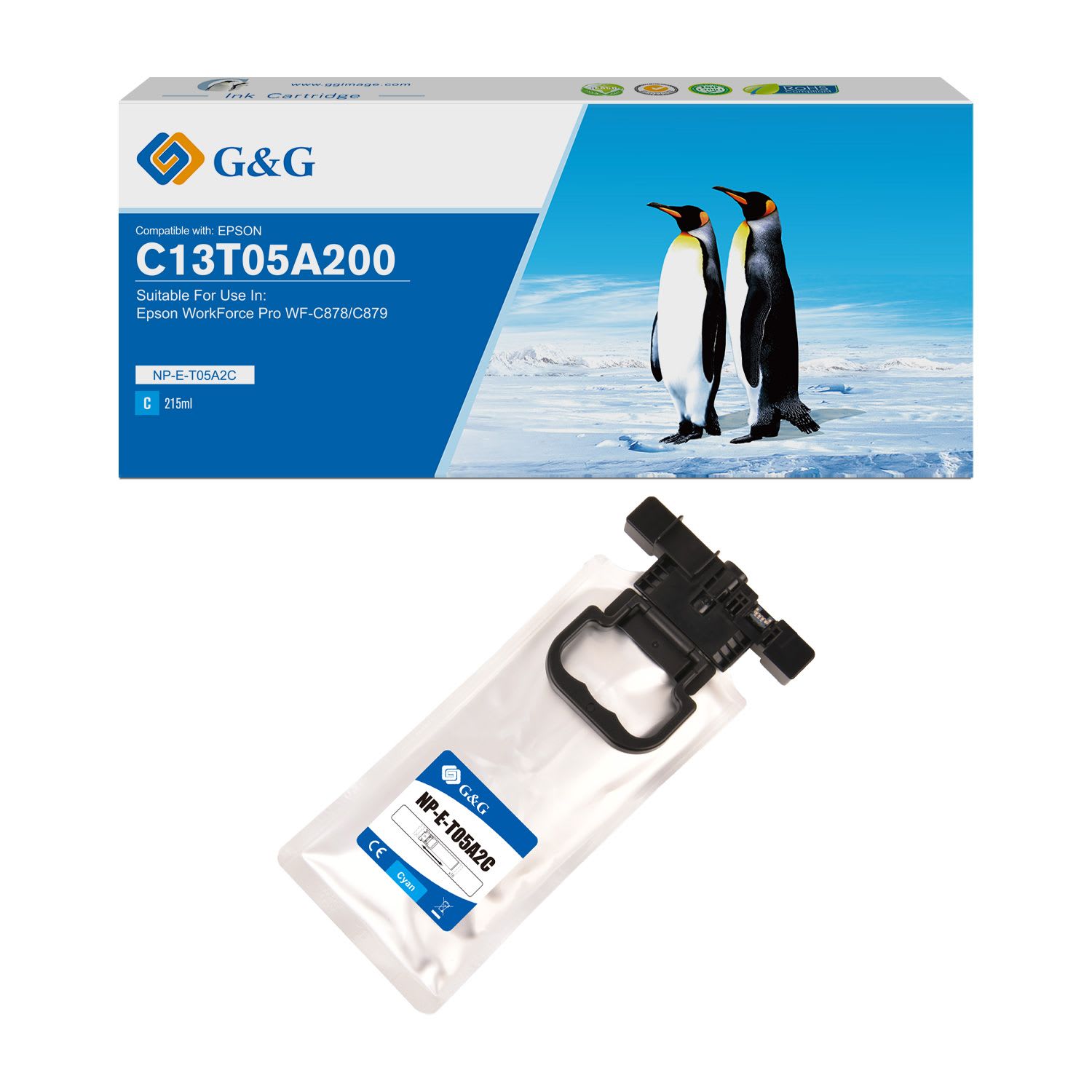C13T05A200 / T05A2 - cartouche qualité premium compatible Epson - cyan