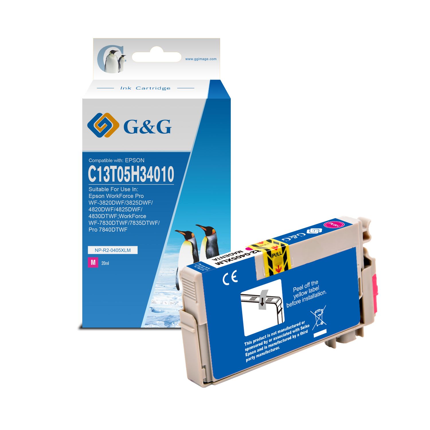 C13T05H34010 / 405 XL - cartouche qualité premium compatible Epson - magenta