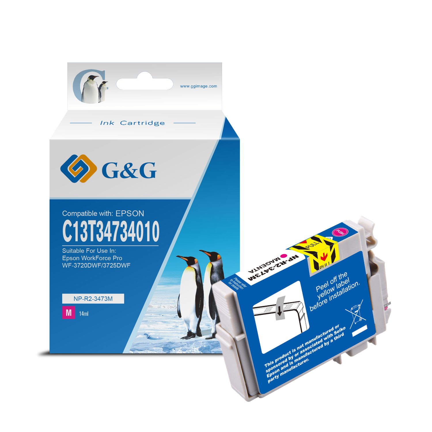 C13T34734010 / 34XL - cartouche qualité premium compatible Epson - magenta