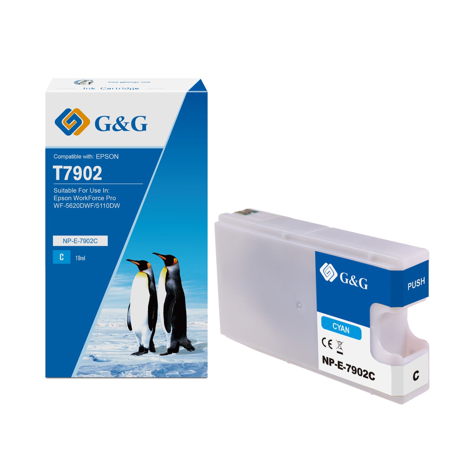 C13T79024010 / 79XL - cartouche qualité premium compatible Epson - cyan