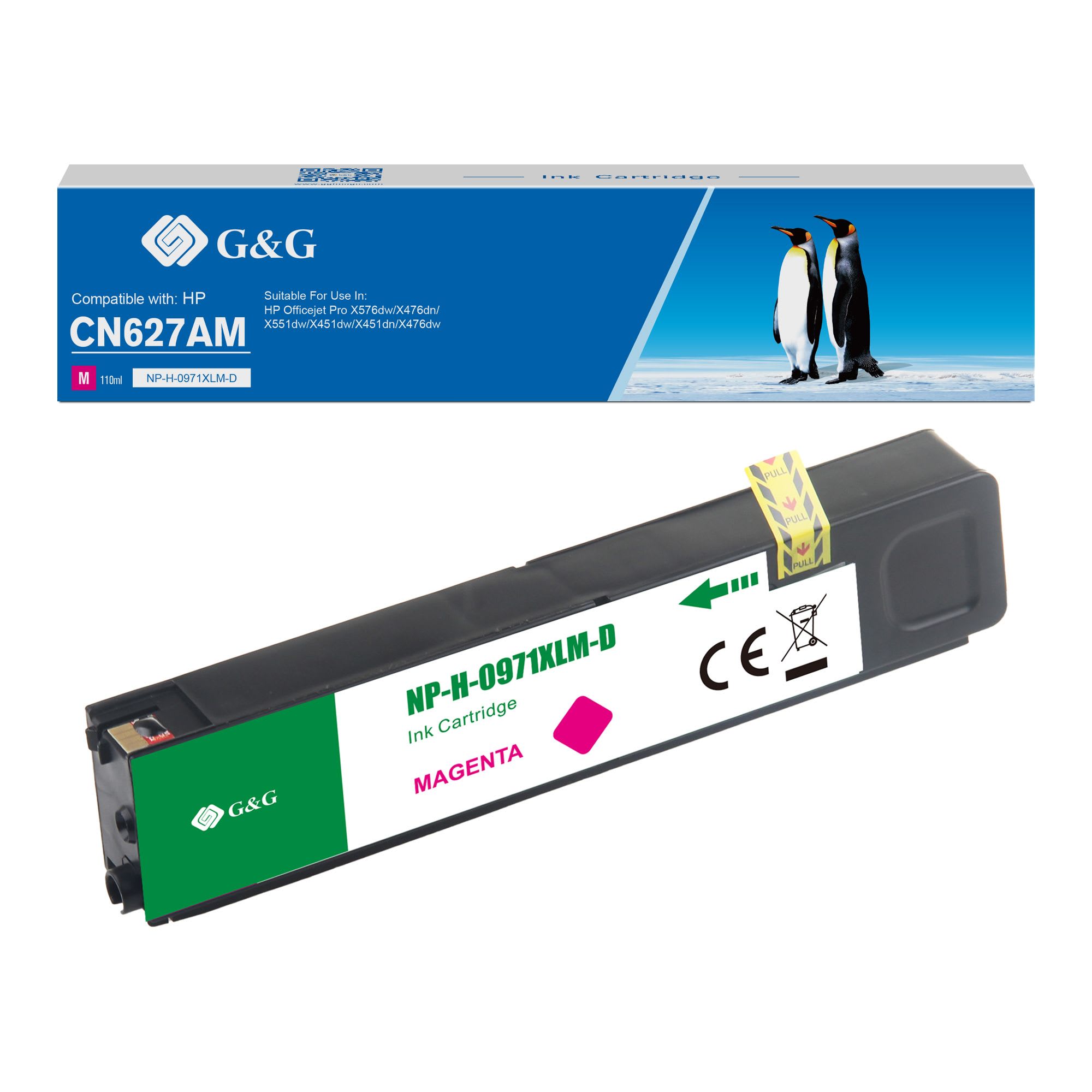 CN627AE / 971XL - cartouche qualité premium compatible HP - magenta