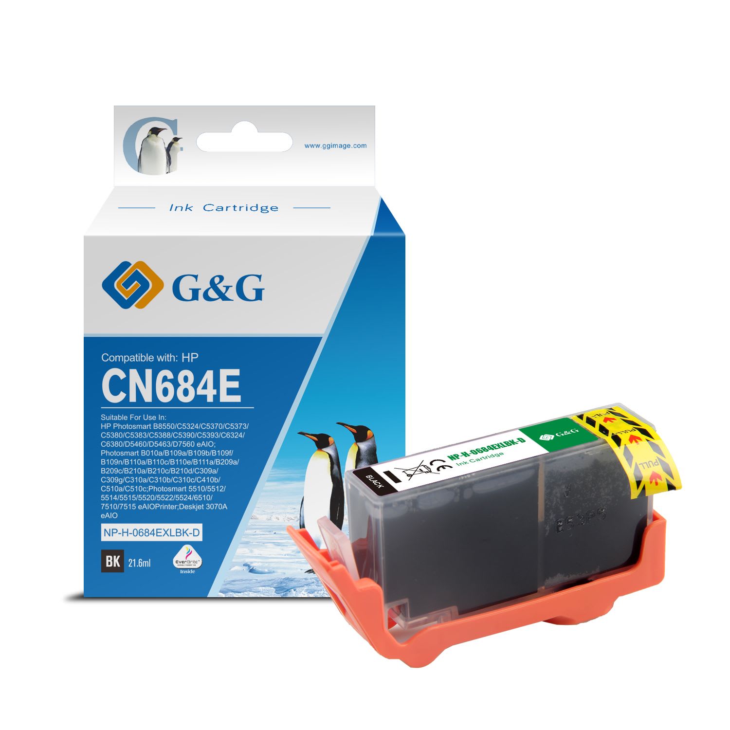 CN684EE / 364XL - cartouche qualité premium compatible HP - noire