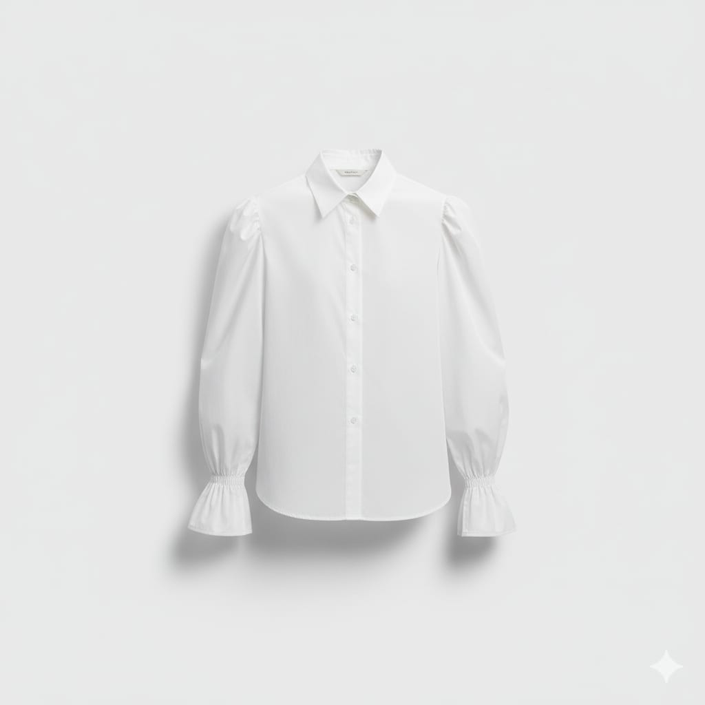 Chemise blanche oversize chic et moderne — vue 3