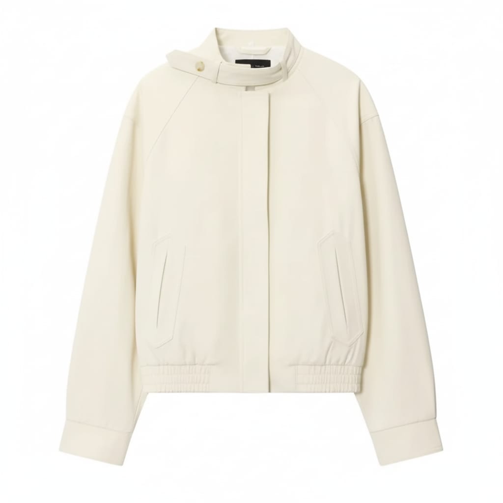 Veste blanche élégante coupe droite — vue 3