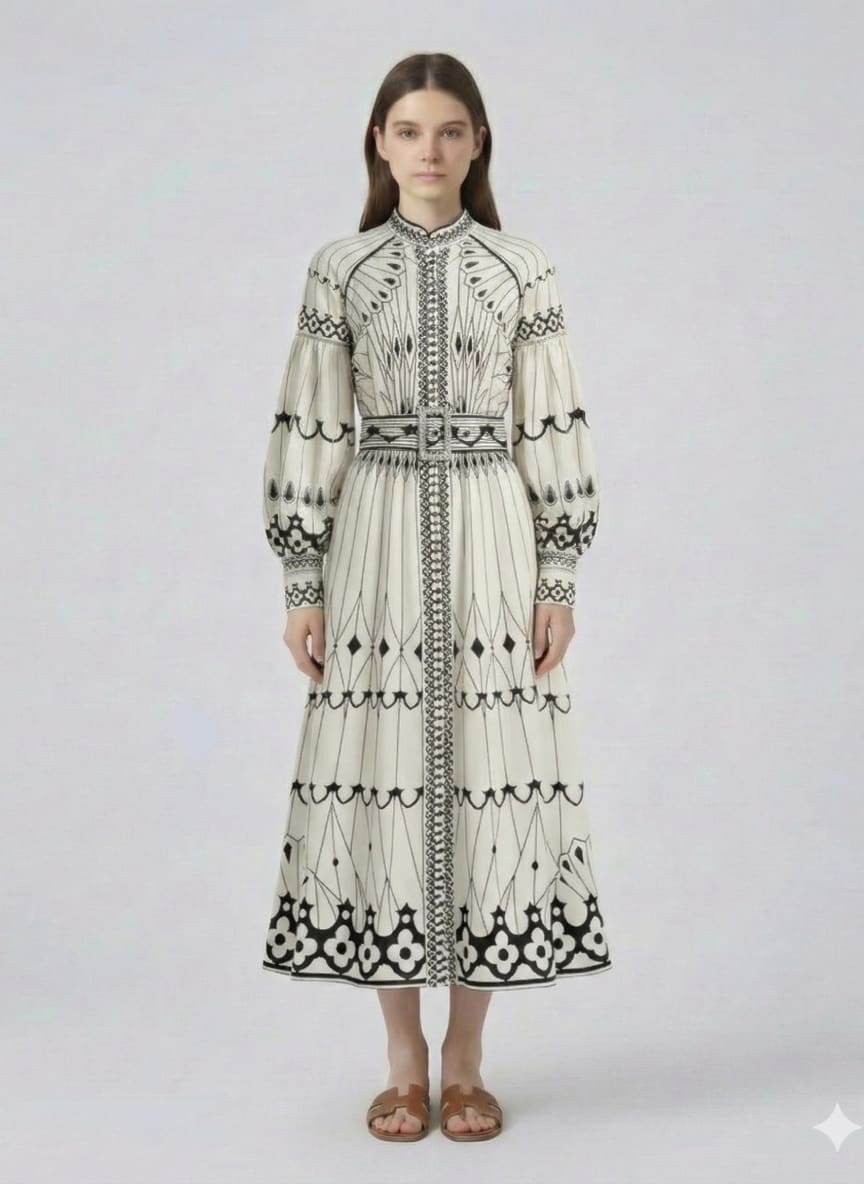 Robe Longue Bohème à Imprimé fleur Tsniout — vue 5