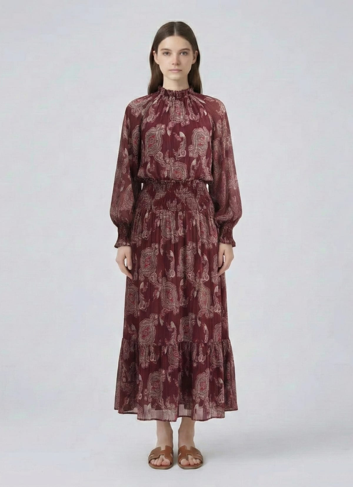 Robe Longue Bohème à Imprimé fleur Tsniout — vue 4