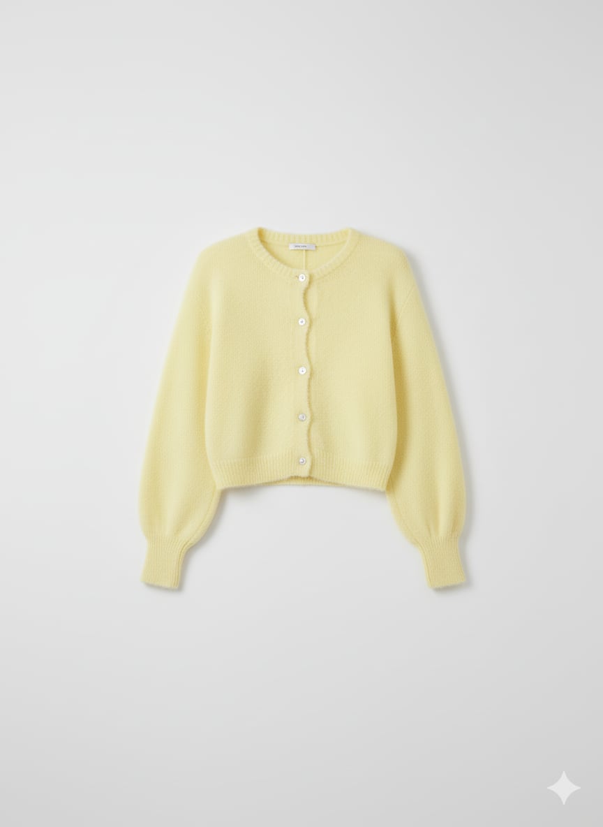 Cardigan Élégant à Col Rond — vue 3