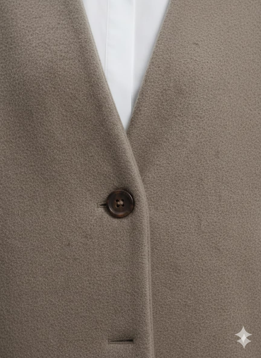 Manteau en laine monochrome — vue 3