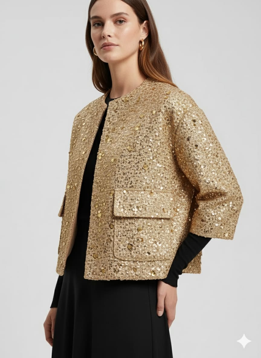 Blouson Bombardier à Paillettes Tsniout — vue 4