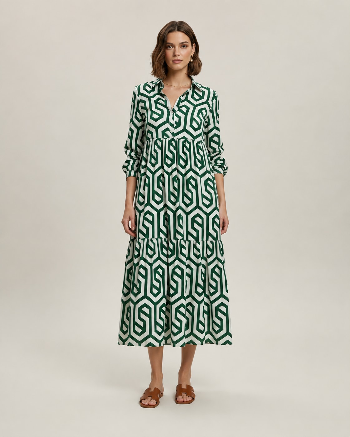 Robe longue imprimée Tsniout