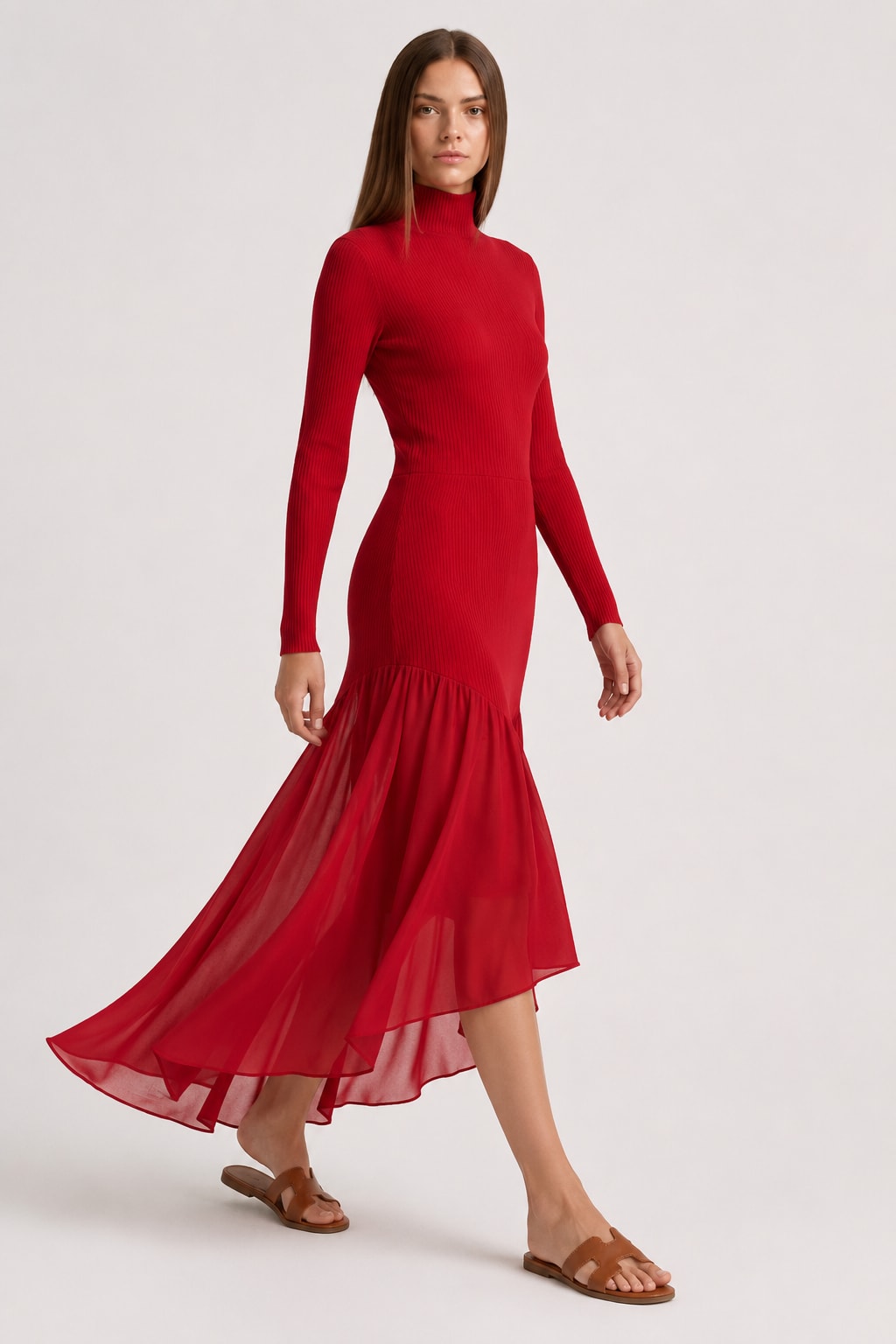 Robe longue rouge Tsniout