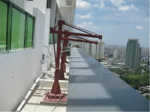 Slab Mounted Davit Arm Anchorage System