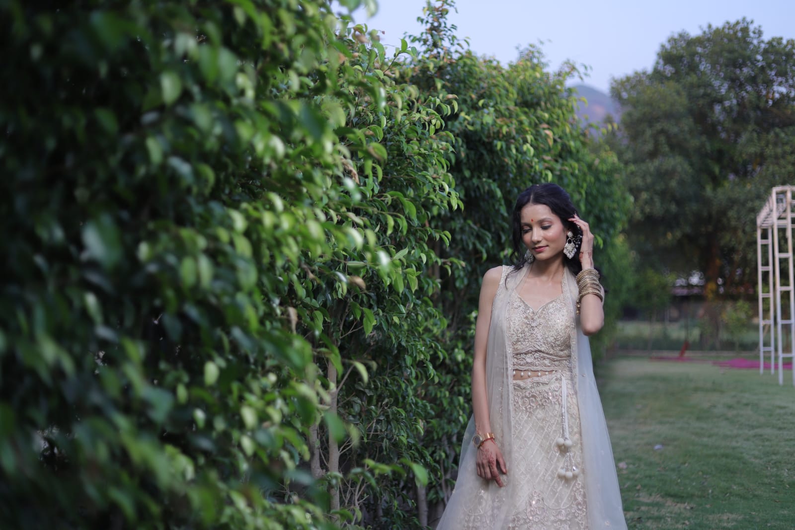 Romantic couple embrace