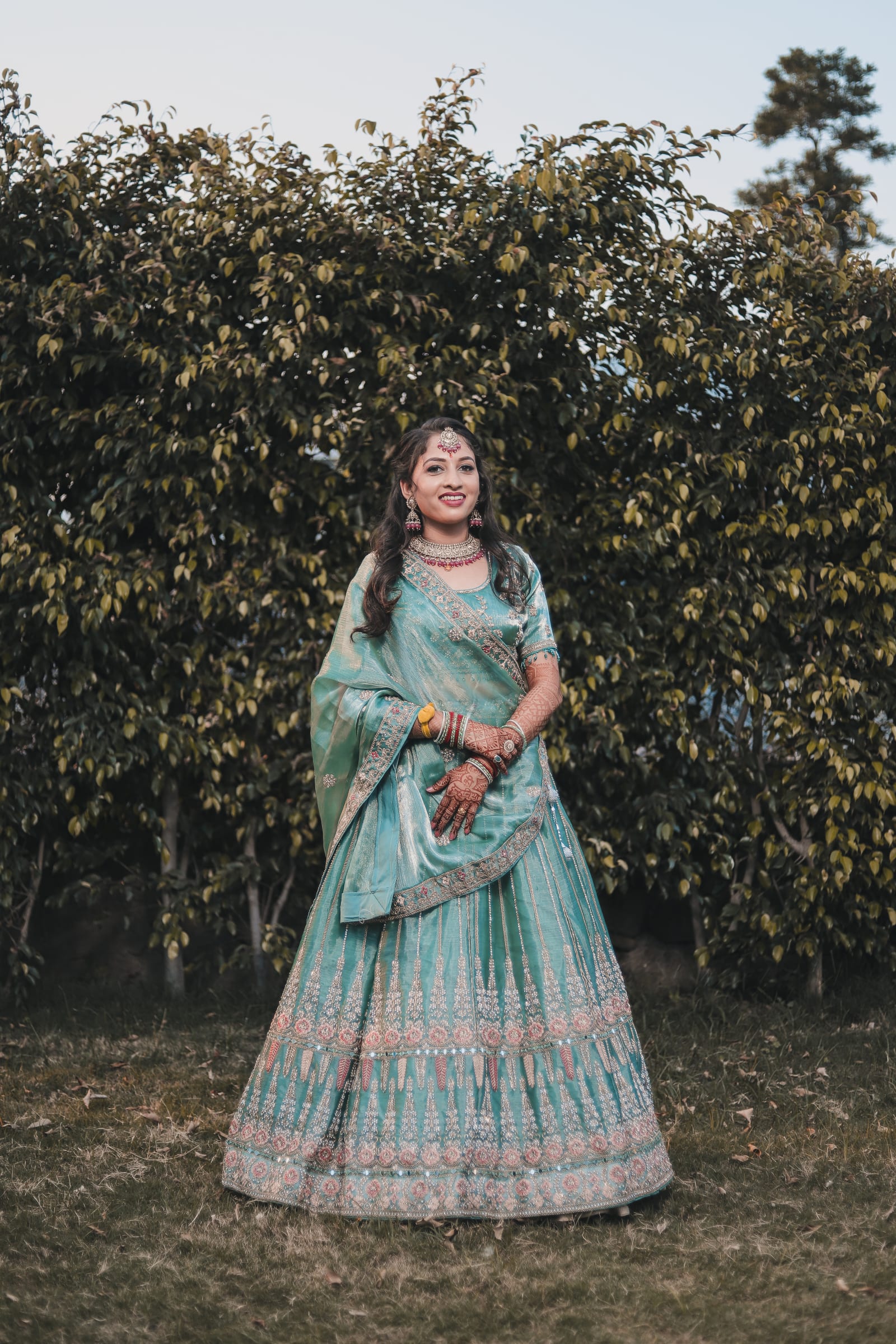 Romantic couple embrace