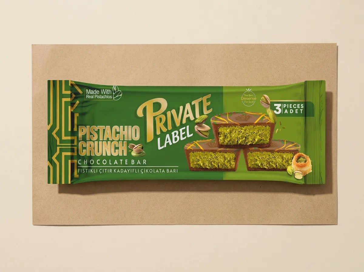 Pistachio-cream chocolate cups, 3-pack