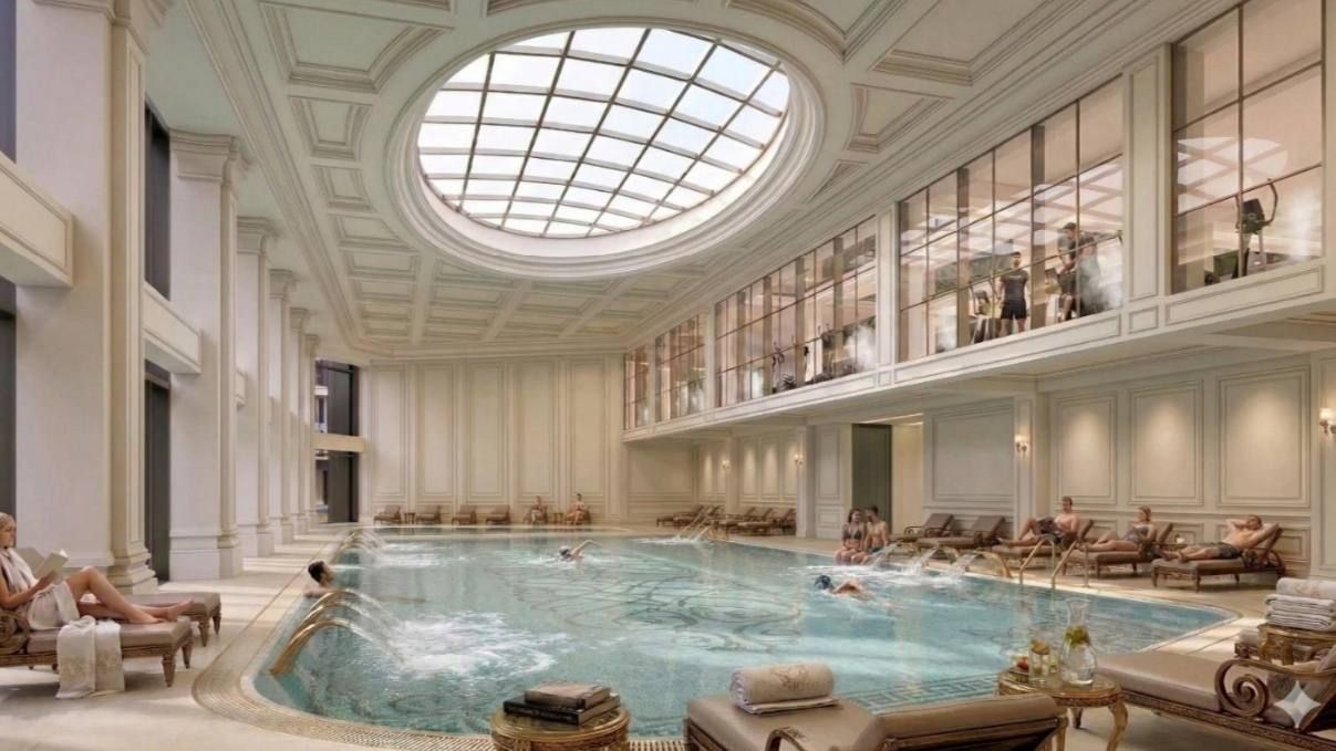 Фотографии крытого бассейна проекта Royal Central Park.