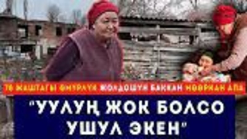 78 жаштагы өмүрлүк жолдошун баккан Мөөркан апа: "Уулун жок болсо ушул экен"
