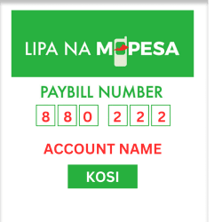 kosi africa mpesa paybill image