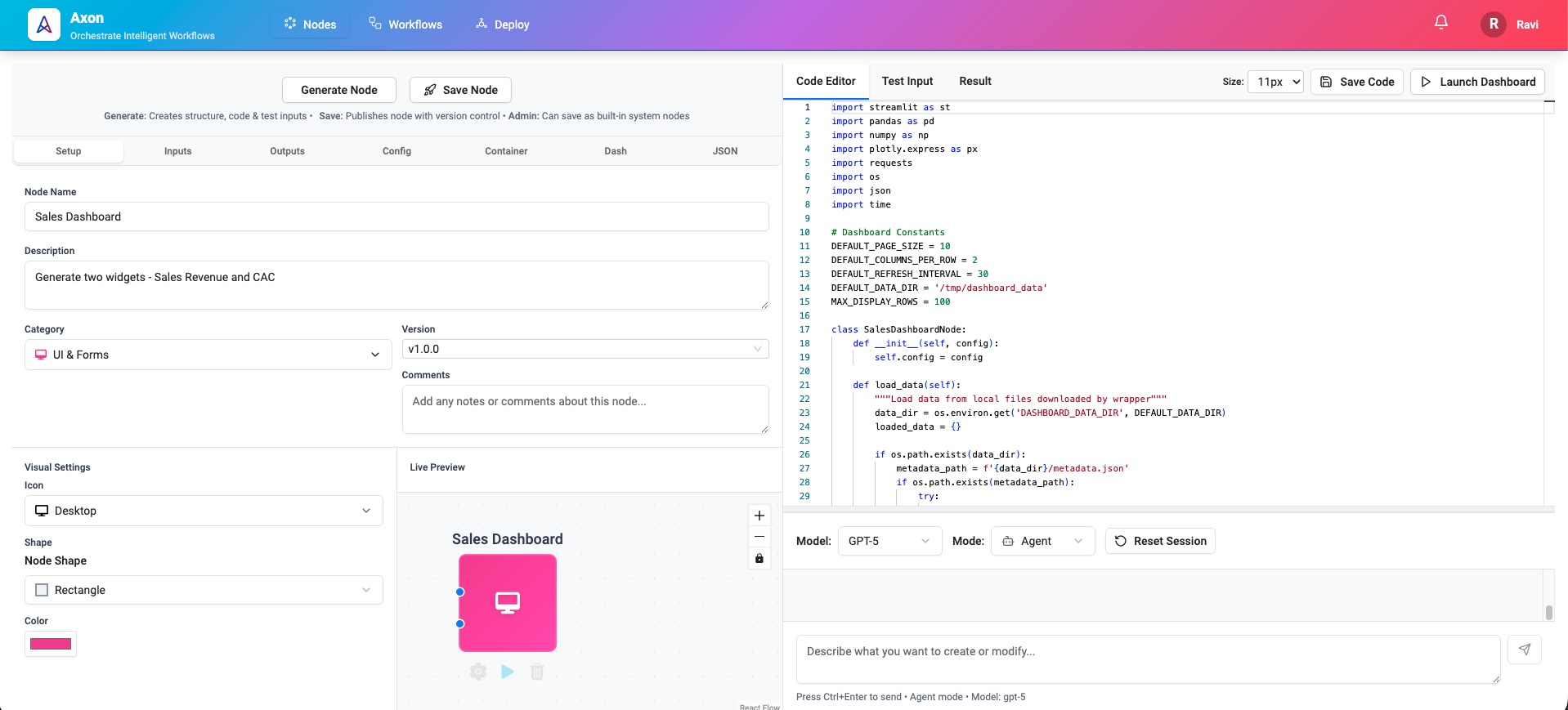 5. Dashboard Node | Axon OS Documentation