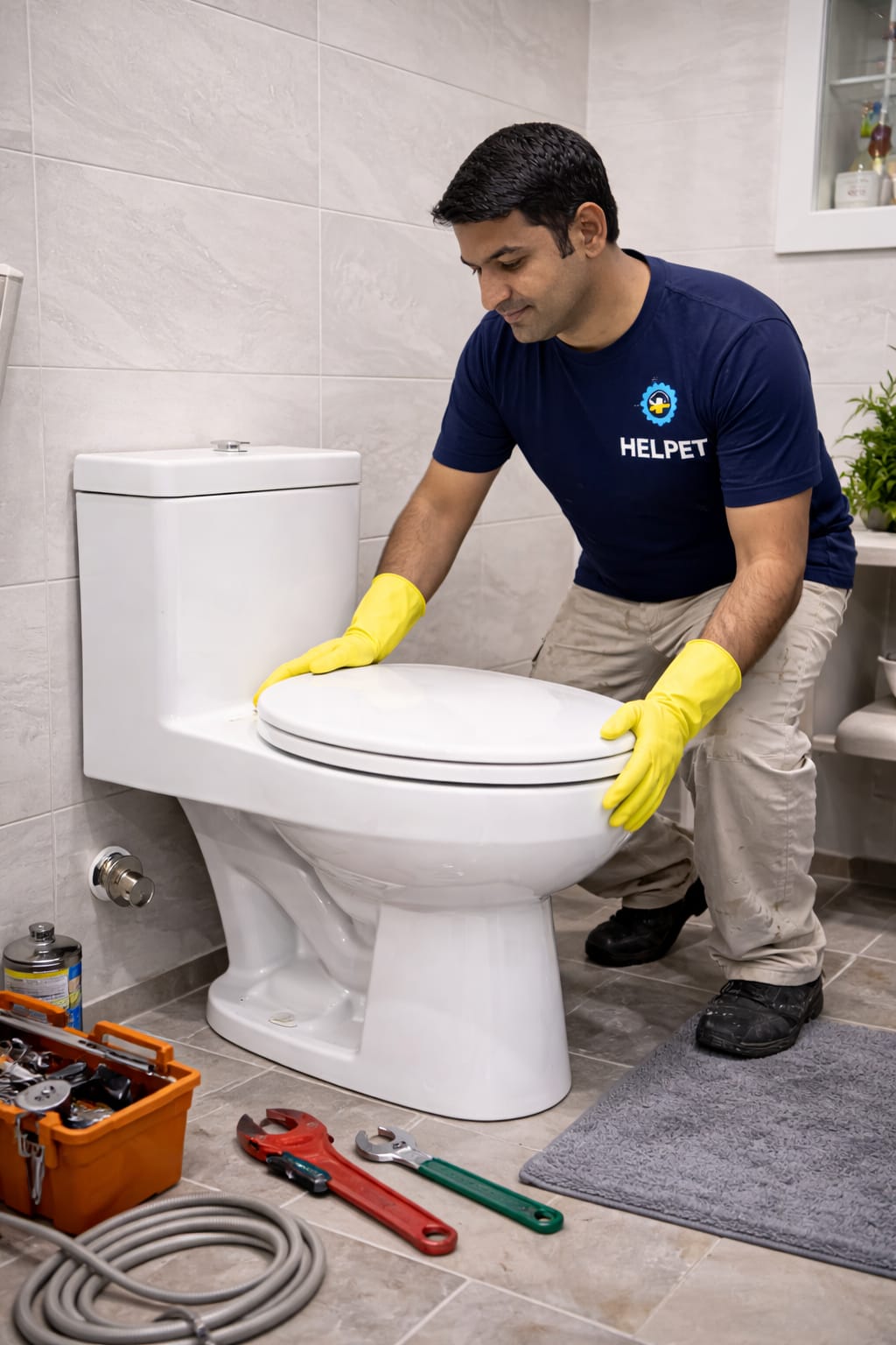 Western Toilet installation