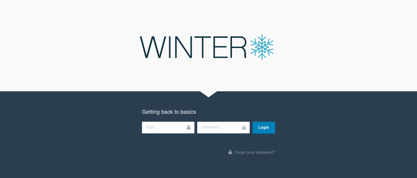 Winter CMS - Login