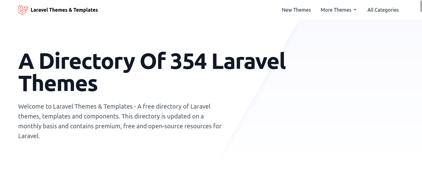 Website : Laravel Themes & Templates