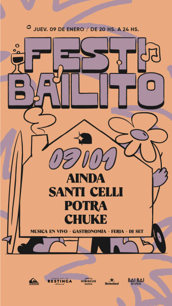 Festibailito - 9/01 -AINDA + SANTI CELLI + SOUPHITA + CHUKE 