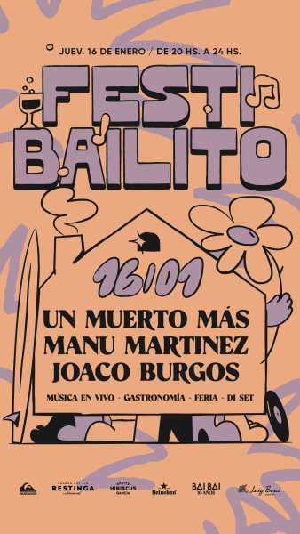 Festibailito - 16/01 - UN MUERTO MAS + MANU MARTINEZ + JOACO BURGOS