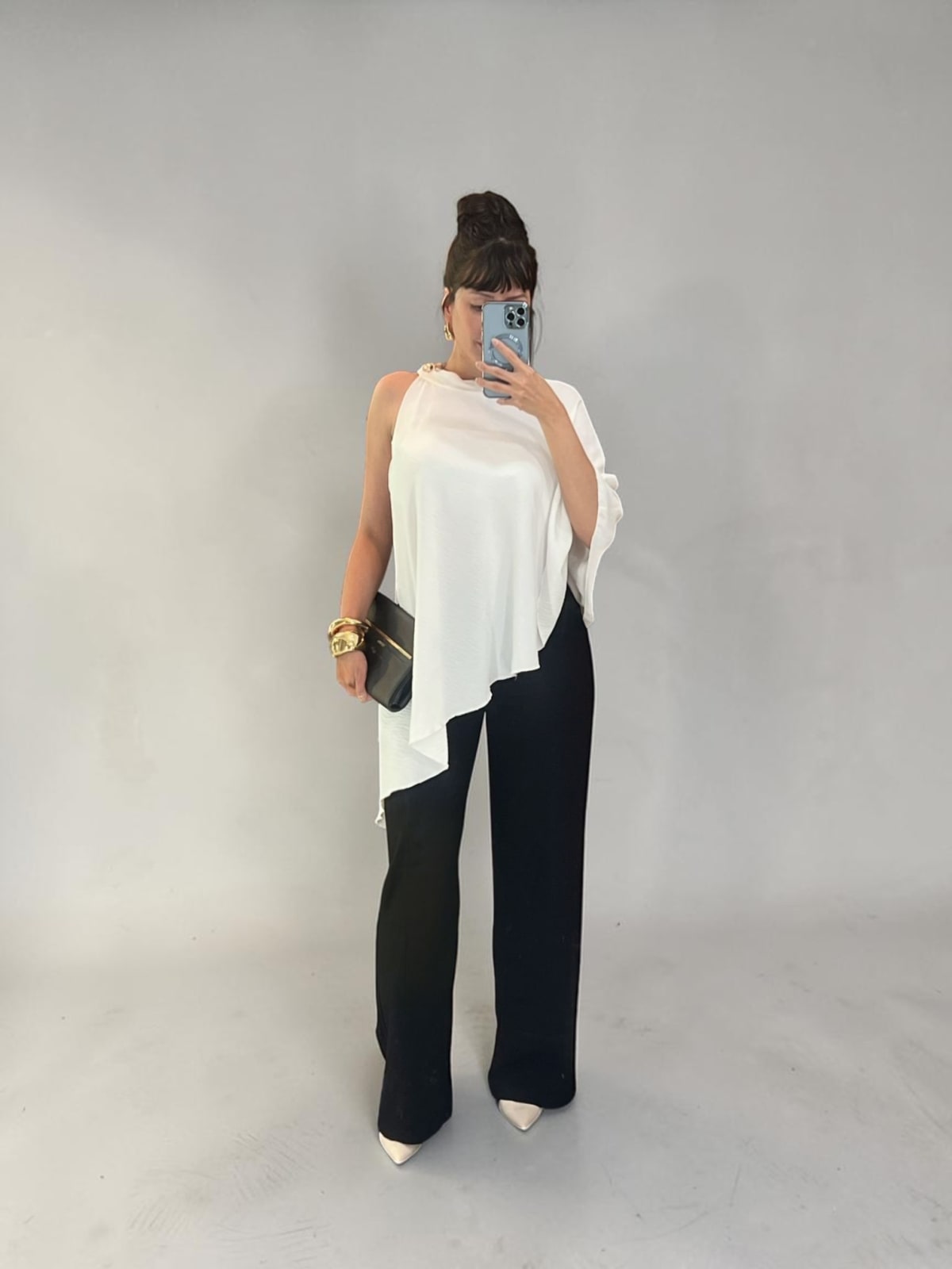 CONJUNTO BLUSA CAPA - MESCLADO — foto 2