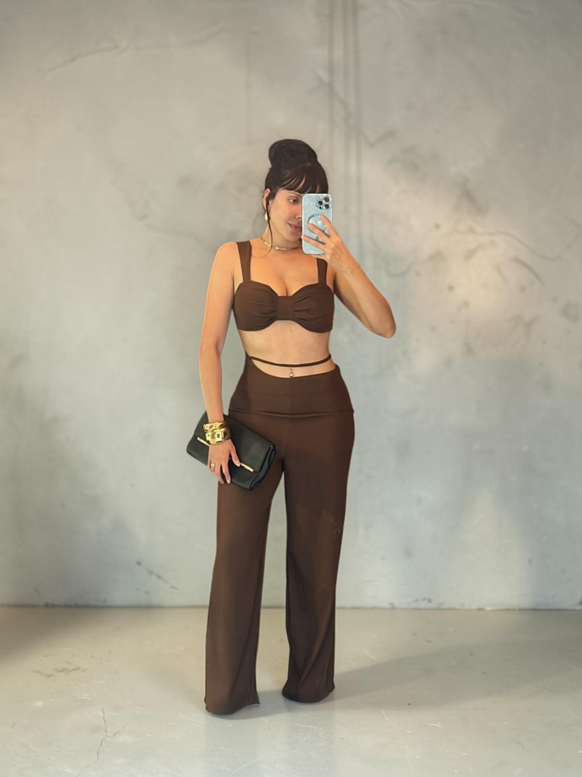 CONJUNTO ELIZA - MARROM — foto 1